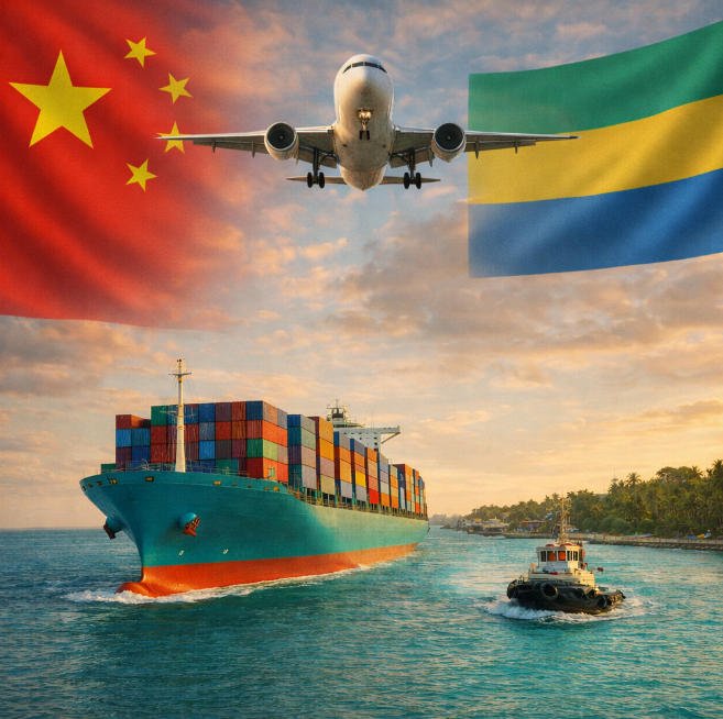 Shipping from China to Gabon