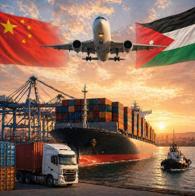 Costo de envío de China a Jordania