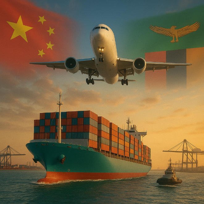 Shipping from China to Zambia