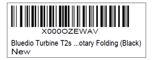 ฉลากสินค้า Amazon FBA