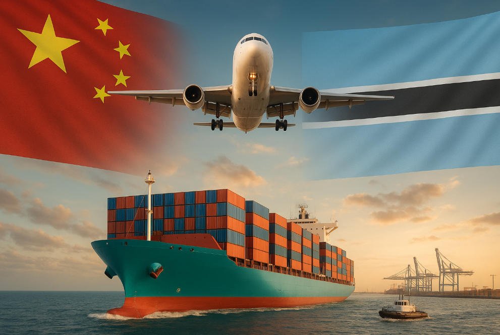 Shipping from China to Botswana