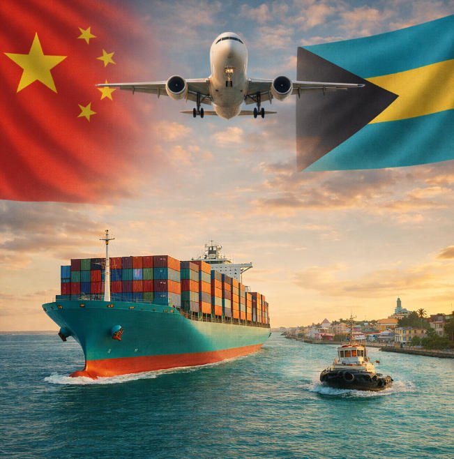 Shipping from China to Nassau, Bahamas