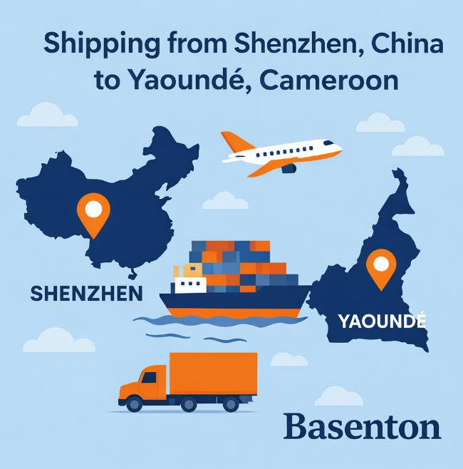 Envíos desde Shenzhen, China a Yaundé, Camerún