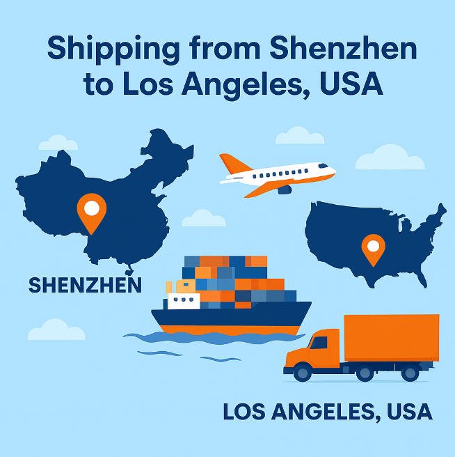 การจัดส่งจากเซินเจิ้นไปยังลอสแองเจลีส