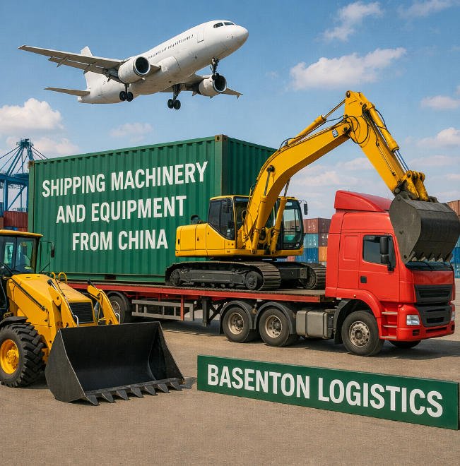 การขนส่งเครื่องจักรและอุปกรณ์จากประเทศจีน