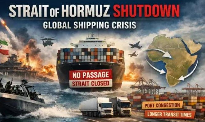 การปิดช่องแคบฮอร์มุซก่อให้เกิดวิกฤตการขนส่งทางทะเลทั่วโลก