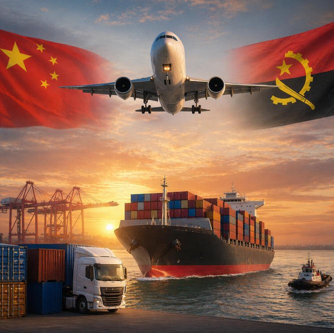 Costo de envío de China a Angola