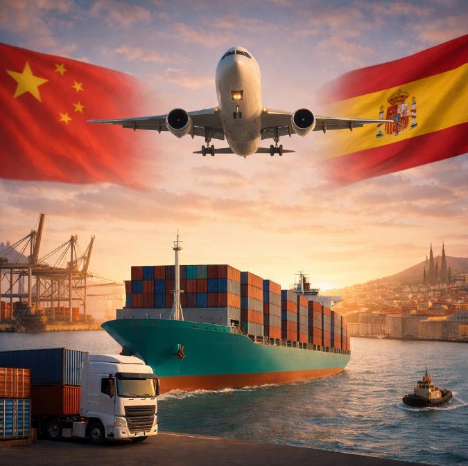 Shipping from China to Spain